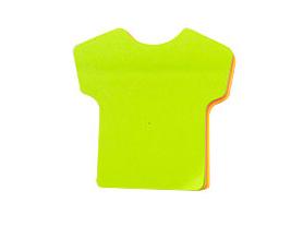 Самозалепващи листчета 76х76мм тениска неон