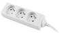 Разклонител Lanberg power strip 3m, 3 sockets, french quality-grade copper cable, white
