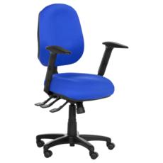 Работен стол АЛЕКСАНДРА- син, снимка отстрани