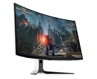 Монитор Dell Alienware AW3225QF, 31.6' QD-OLED Anti-reflection, IPS, 0.03ms, 1000 cd/m2, 4K UHD (3840 x 2160), 240Hz, HDR, NVIDIA G-SYNC+VESA, HDMI, DP, USB 3.2, Height Adjustable, Swivel, Tilt, Black