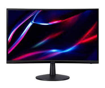 Монитор Acer Nitro ED240QS3bmiipx, 23.6' Curved 1500R, VA, Anti-Glare, FHD 1920x1080, ZeroFrame, FreeSync Premium, 180Hz, 1ms, 100M:1, 250 cd/m2, 1xDP, 2xHDMI, HDR ready, Speakers 2Wx2, Audio in/out, VESA, Tilt, Acer Display Widget, Black