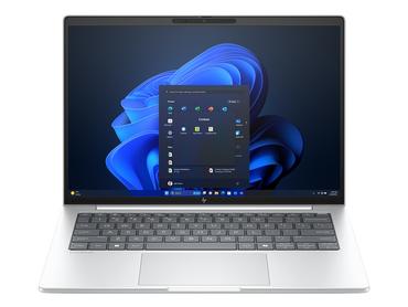 Лаптоп HP EliteBook 8 G1i AI 14' Glacier Silver, Ultra 7-255U(up to 5.2GH/12MB/12C), 14' WUXGA AG 300nits, 32GB 5600Mhz 1DIMM, 1TB PCIe SSD, WiFi 7 + BT 5.4, Backlit Kbd, FPR, Smart Card Reader, 3C Batt, Win 11 Pro, 3Y Offsite