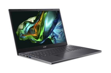 Лаптоп Acer Aspire 5, A515-58M-59XH, Intel Core i5-1335U (1.3GHz up to 4.60GHz, 12MB), 15.6' QHD (2560 x 1440) IPS SlimBezel, 16 GB DDR5, 512GB PCIe NVMe SSD, Intel UMA, Wifi 802.11AX, BT, HD Cam, KB Backlight, Linux, Gray