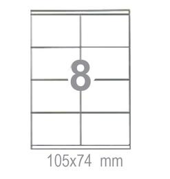 Самозалепващи етикети 105х74 8 бр.