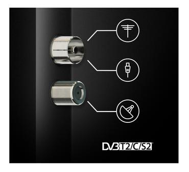 Телевизор Thomson Smart UHD TV 55'; Google TV; 3840 x 2160 (4K UHD), 4000:1, DLED, 60 Hz, DVB-T/T2/C/S/S2, HDR10, Wi-Fi, Bluetooth, LAN, HDMI 2 (2.0) + 2 (2.1), USB 2 (2.0) + 1 (3.0),Central Swivel Stand, Black