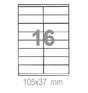 Самозалепващи етикети 105х37 16 бр.