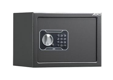 Метален сейф PMT 230 EL - сив, затворен, с ел. заключване