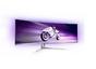 Монитор Philips 49M2C8900L, 48.9' QD-OLED Curved 1800R, 5120x1440@144Hz, 0.03 GtG, 1000cd m/2, 1.000.000:1, Mega Infinity DCR, Adaptive Sync, FlickerFree, Blue Light Soft., 7.5Wx4+DTS, Tilt, Height Adjust, Swivel, 2xHDMI, DP, USB hub