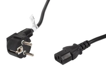 Кабел Lanberg CEE 7/7 -> IEC 320 C13 power cord 5m VDE, black