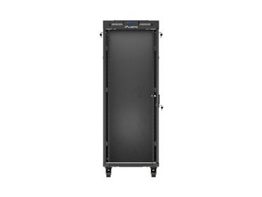Комуникационен шкаф Lanberg rack cabinet 19' free-standing 32U/600X1000 (FLAT PACK) with glass door LCD black