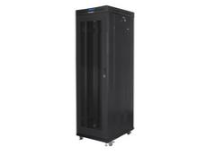 Комуникационен шкаф Lanberg rack cabinet 19' free-standing 42U/600x1000 (flat pack) with mesh door lcd black v2