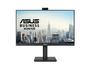 Монитор Asus BE279QFK Video Conferencing Monitor ,27', Full HD, IPS, 100Hz, Frameless, Full HD Webcam, Mic Array, Stereo Speakers, Height Adjustable, Ergonomic Design, HDMI, Eye Care, Low Blue Light, Flicker Free, Wall Mountable, Sustainability,Black