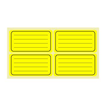 Етикети ученически Spree неон лепящи 160 броя