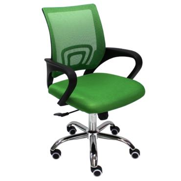 Работен стол ЛОРИ- зелен, фиксирани подлакътници