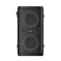 Аудио система Hisense Party Rocker One Plus (HP110) Bluetooth Speaker with 300W Power, Built-in Woofer, Karaoke Mode, Built-in Wireless Charging Pad, AUX Input and Output, USB, 15 Hour Long-Lasting Battery 4 x 2500Ah, 2x mics included, Black