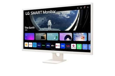 Монитор LG 32SR50F-W, 31.5' IPS Smart webOS23, Anti-Glare, 8ms, 1200:1, 250cd/m, sRGB 99%, FHD 1920x1080, HDR 10, HDMI, USB, Wi-Fi B/in, AirPlay 2,  Speacers 5W x 2, Tilt, White
