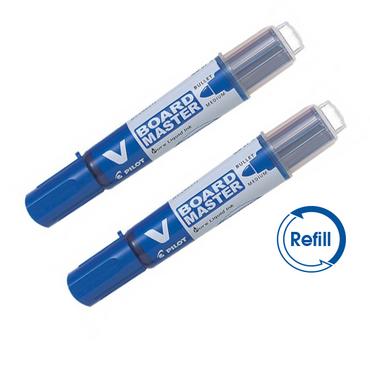 2 броя маркер за бяла дъска Pilot Master син