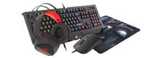 Комплект Genesis Gaming Combo Set 4In1 Cobalt 330 RGB Keyboard + Mouse + Headphones + Mousepad, US Layout