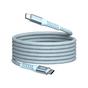 Кабел Verbatim Sync & Charge USB-C to USB-C 60W Magnetic 120 cm - Blue