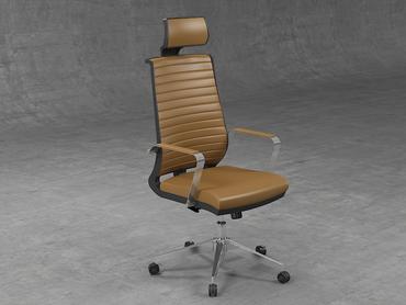 Директорски стол ДУЛО NT 80- кафяв цвят еко кожа