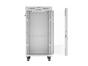 Комуникационен шкаф Lanberg rack cabinet 19' free-standing 22U/600x800 (flat pack) with glass door lcd grey v2