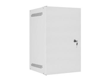 Комуникационен шкаф Lanberg rack cabinet 10' wall-mount 9U / 280x310 self-assembly flat pack with metal door, grey