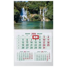 Работен календар среден готова глава-зелен цвят