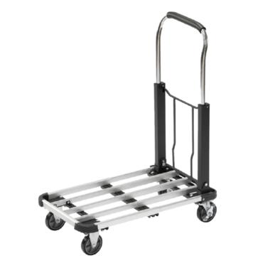 Платформена количка сгъваема до 150 кг- черна, алуминиева