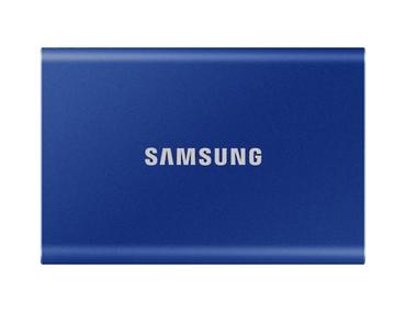 Твърд диск Samsung Portable SSD T7 1TB, Blue