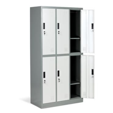 Метален гардероб BTL KL с 6 отделения -185х90х45 см