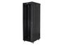 Комуникационен шкаф Lanberg rack cabinet 19' free-standing 42U/600x1000 (flat pack) with glass door lcd black v2