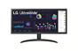 Монитор LG 26WQ500-B, 25.7' UltraWide AG, IPS Panel, 1ms MBR, 5ms, CR 1000:1, 250 cd/m2, 21:9, 2560x1080, HDR 10, sRGB over 99% , AMD FreeSync, 75Hz, Reader Mode, HDMI, Headphone Out, Tilt, Headphone Out, Black