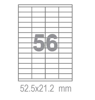Самозалепващи етикети  Fleks Ko A4 52.5x21.2 56 бр