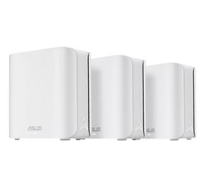 Меш система Asus Mesh WiFi system, ZenWiFi BD4 3PK, BE3600, Dual-Band, up to 600m2, Quad-Core 1.5GHz CPU, 128MB/512MB Flash/RAM, 2.5G dual-port, Smart Home Master SSIDs, AiProtection Pro, Adaptive QoS, VPN server/client, IPTV, OFDMA, UTF-8 SSID, AiMesh, W