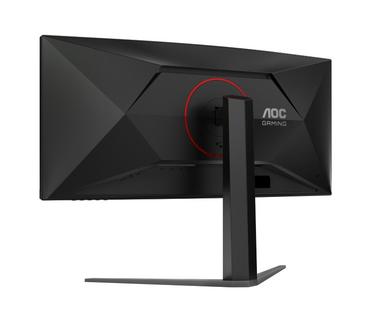 Монитор AOC CU34G4Z, 34' Curved 1500R, VA, WLED, 3440x1440@240Hz, 1ms GtG, 0.3ms MPRT, 450cd m/2, 2500:1, 80M:1 DCR, Adaptive Sync, FlickerFree, Low Blue Light, Tilt, Height Adjust, Pivot, Swivel, 2xHDMI, DP, USB hub