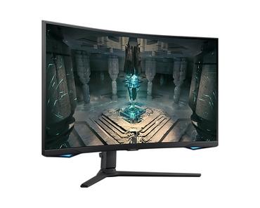 Монитор Samsung 32BG650 32' Odyssey G6 Smart, Curved 1000R, VA, 240 Hz, 1 ms GTG, 2560x1440, 350 cd/m2, 2500:1 Contrast, Eye Saver, Flicker Free, AMD FreeSync Premium Pro, DP 1.4, 2xHDMI 2.1, 2xUSB, Wi-Fi, Bluetooth, Speakers, Tizen, Black