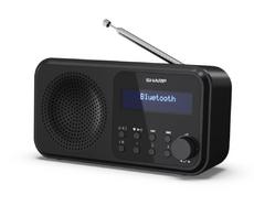 Радио Sharp Radios DR-P420(BK), PORTABLE DIGITAL RADIO, Bluetooth 5.0, 20 DAB+/DAB/FM, Auto time/date, LCD Display, Dual alarm,Micro USB x1 (power supply),3.5mm Headphone jack / line-out, Black