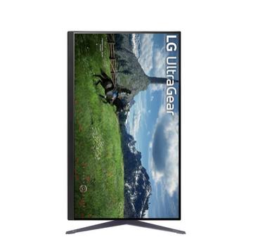 Монитор LG 32GS85Q-B, 31.5' UltraGear Nano IPS 1ms, AG, 180Hz, 1000:1, 350cd/m2, QHD (2560x1440), AMD FreeSync, NVIDIA G-SYNC, HDR 10, DCI-P3 98%, USB, HDMI, DisplayPort, Reader mode, Dynamic Action Sync, Headphone out, Height Adjustable,Tilt, Swivel, Bla