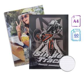 Тетрадка телчета А4 офсет 60 л карирани листа