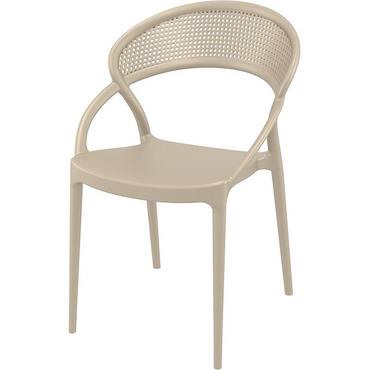 Градински стол МИРА- бежов цвят