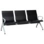 Посетителска пейка BTL 37- триместна, черна пейка