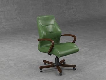 Работен стол ВОКИЛ ARS 08- зелена еко кожа