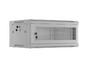 Комуникационен шкаф Lanberg rack cabinet 19' wall-mount 4U/600x450 with perforated door grey (flat pack)