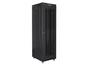 Комуникационен шкаф Lanberg rack cabinet 19' free-standing 42U/600x800 (flat pack) with mesh door lcd black v2