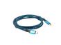 Кабел Lanberg USB-C M/M 4.0 cable 1.2m 100W 8K 30HZ Black-Blue