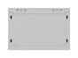Комуникационен шкаф Lanberg rack cabinet 19' wall-mount 6U/540x350 (flat pack) with glass door grey