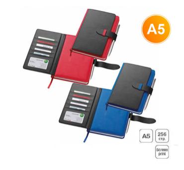 Бележник IDEA с джоб за кредитни карти А5