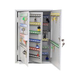 Табло за ключове UNS KL 300 броя- отворено, с наредени ключове вътре, сиво