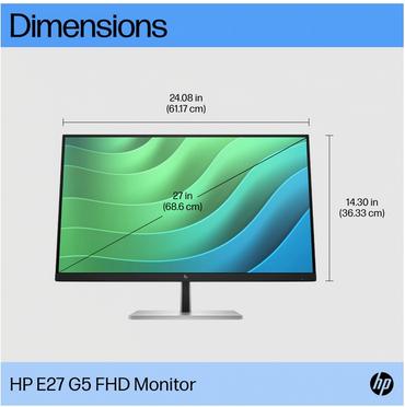 Монитор HP E27 G5, 27' IPS FHD Monitor