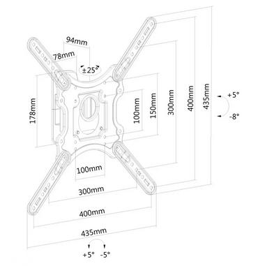 Стойка Neomounts by NewStar Flat Screen Wall Mount (tiltable)